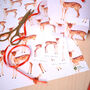 Fawn In The Snow Eco Friendly Christmas Wrapping Paper, thumbnail 4 of 5