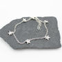 Sterling Silver Star Charm Bracelet, thumbnail 4 of 6
