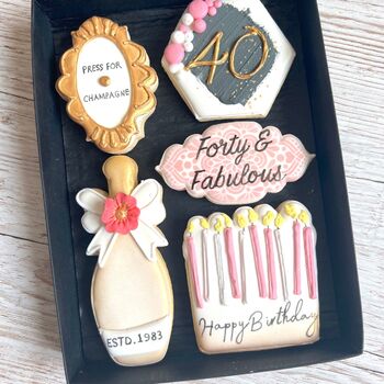 Milestone Birthday Biscuit Gift Box For Her, 2 of 7