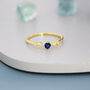 Sterling Silver Sapphire Blue Cz Ring, thumbnail 4 of 12