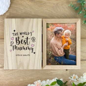Personalised Personalised The World's Best Mum Book Photo Frame, 5 of 8