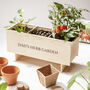 Personalised Herb Garden Wooden Wine Box, thumbnail 1 of 3