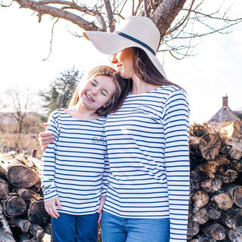 Personalised Mummy And Me Breton Tops, 2 of 6