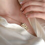 Love And Luck Bespoke Birthstone And Initial Necklace, thumbnail 7 of 11