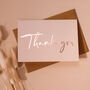 Rose Gold Foil Wedding Thank You Note Card, thumbnail 5 of 10