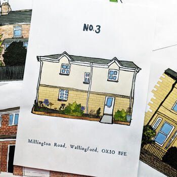 Personalised House Illustration Print, 9 of 12