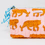 Handmade Wash Bag | Pink Tiger, thumbnail 1 of 3