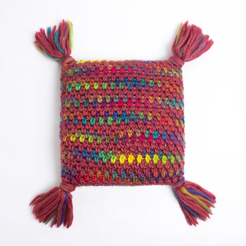 Ellie Rainbow Cushion Easy Crochet Kit, 2 of 5