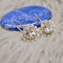 Clear Quartz, Pearl Silver Earrings, thumbnail 7 of 12