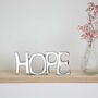 Free Standing Recycled Metal Hope Sign, thumbnail 2 of 8