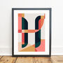 Personalised Abstract Initial Letter Print, thumbnail 8 of 8