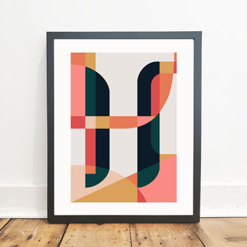 Personalised Abstract Initial Letter Print, 8 of 8