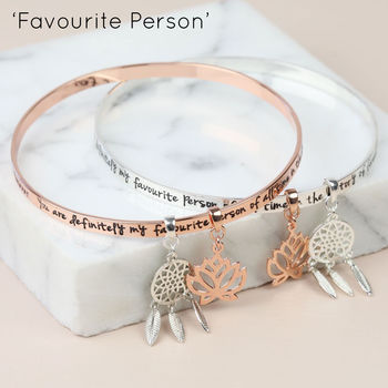 Meaningful Words Charm Bangle, 3 of 4