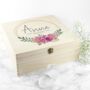 Personalised Floral Wedding Keepsake Box, thumbnail 8 of 12