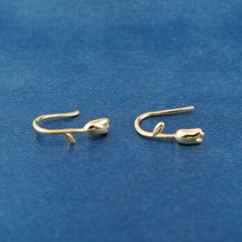 Rosebud Hoop Earrings, 3 of 7