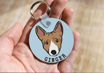 Basenji Portrait Keyring, 2 of 6