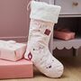 Personalised Pink Christmas Gift Stocking, thumbnail 1 of 4