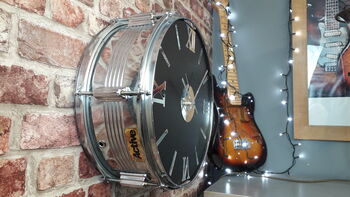 Large Drum Wall Clock 15 Inch, 4 of 8