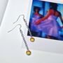 Personalised Silver And Gold Swarovski Gemstone Earrings, thumbnail 7 of 9