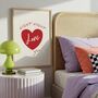 Night Night Love You Bedroom Print, thumbnail 1 of 3