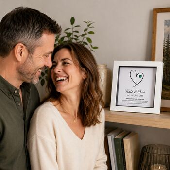 Personalised 20th Anniversary Gift Emerald Heart, 3 of 11