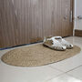Oval Woven Doormat Large Size, thumbnail 3 of 8