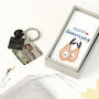 Engraved Anniversary Year Keyring With Photo Plate, thumbnail 4 of 6