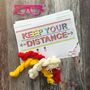 Cross Stitch Keep Your Distance Letterbox Craft Kit, thumbnail 1 of 3