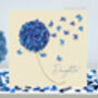 Daughter Birthday Butterfly And Blue Hydrangea Card, thumbnail 1 of 12