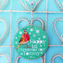 Personalised Baby's First Christmas Tree Decoration, thumbnail 2 of 3
