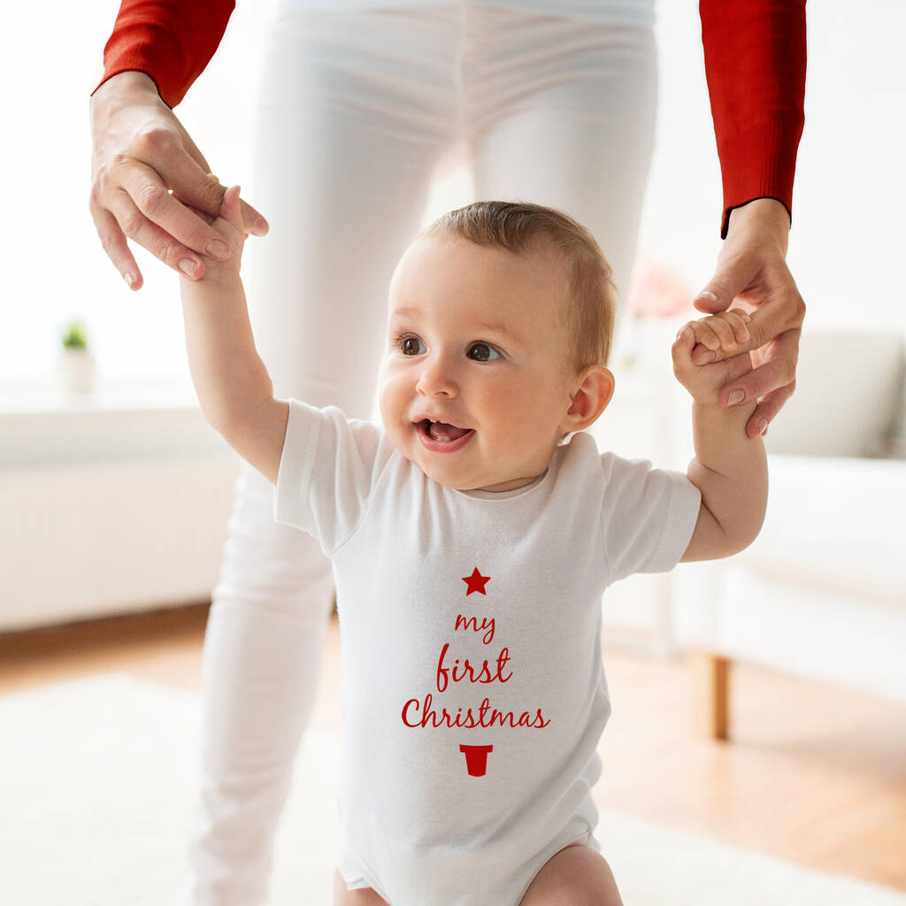 'My First Christmas' Babies First Christmas Babygrow By Ellie Ellie ...