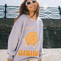 Staycation Women's Slogan Sweatshirt With Sun Graphic, thumbnail 4 of 4
