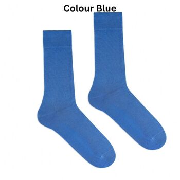Organic Cotton Mix Luxury Single Colour Socks, 8 of 12