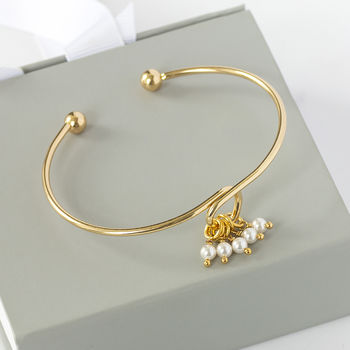 Special Birthday Pearl Charm Bangle, 6 of 9