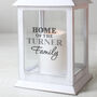 Personalised New Home Family White Lantern, thumbnail 2 of 4