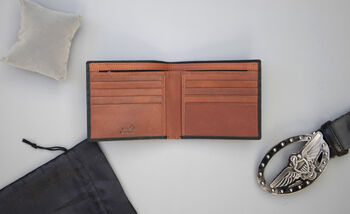 Personalised Leather Wallet Card Holder Rfid, 2 of 8