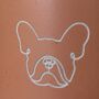 French Bulldog Engraved Orange Ceramic Tea/ Coffee Mug, thumbnail 4 of 6