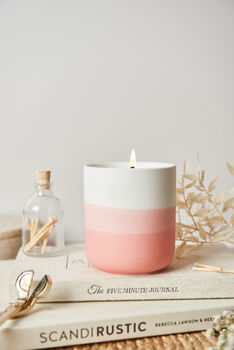 Reusable Potted Peony Natural Soy Wax Candle, 3 of 3