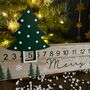 Wooden Calendar With Christmas Tree Advent Rule, thumbnail 2 of 2
