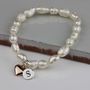 Personalised Children's Pearl And Heart Bracelet, thumbnail 3 of 9