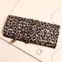 Leopard Print Velvet Jewellery Roll, thumbnail 1 of 4
