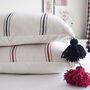 Handwoven Natural Cotton Cushion Cover, thumbnail 2 of 5