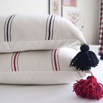 Handwoven Natural Cotton Cushion Cover, 2 of 5