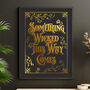 Gothic Typographic Foiled Print, thumbnail 1 of 11