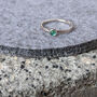 Silver Emerald Ring Size L Other Sizes Available, thumbnail 1 of 8