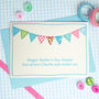 'Bunting' Personalised Birthday Or Mothers Day Card, thumbnail 2 of 4