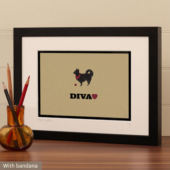 Personalised Papillon Print For One Or Two Dogs, 9 of 11
