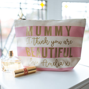 Personalised Mummy/Mama/Mum/Mother Make Up Bag, 2 of 2