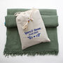 Soft Cotton Muslin Throw Blanket, Cotton Bag Personalised, thumbnail 9 of 9