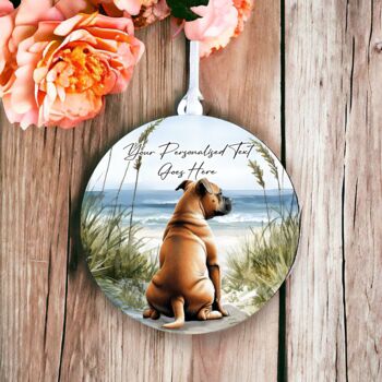 Personalised Staffordshire Bull Terrier Dog Beach Walk Collection, 4 of 8